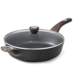 Sensarte 12 Inch Nonstick Frying Pan with Lid