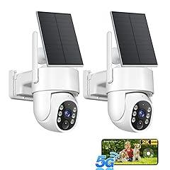 Gianteye Solar Wireless Security Cameras 2-Pack