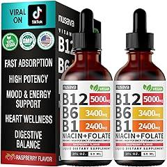 NUSAVA Vitamin B12 Liquid Drops 5000 mcg