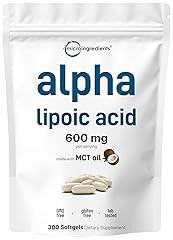 Micro Ingredients Alpha Lipoic Acid Supplement