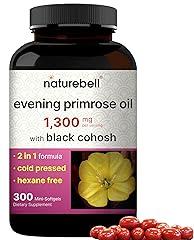 NatureBell Evening Primrose Oil with Black Cohosh