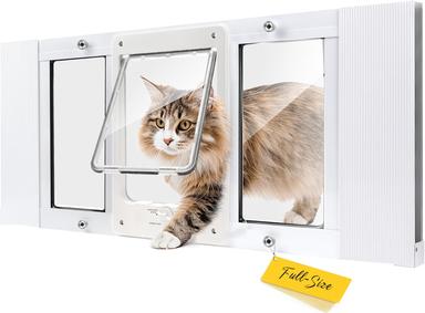 window dog door