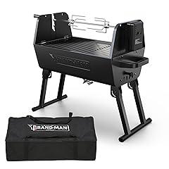 Brand-Man Portable Charcoal Grill with Rotisserie