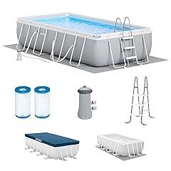 Intex Prism Frame Premium Rectangular Pool Set 16ft x 8ft