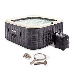 Intex PureSpa Plus Greystone Inflatable Hot Tub Spa 83" with Maintenance Kit
