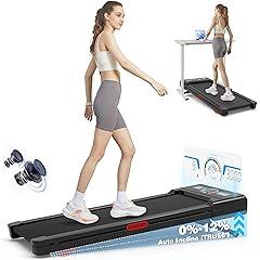 Trailviber Walking Pad Treadmill with Auto Incline