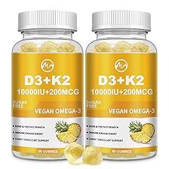 Vitamin D3 K2 Gummies 10000IU 200mcg