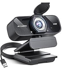 TRAUSI 1080P HD Webcam with Privacy Cover