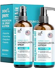 ArtNaturals Magnesium Oil & Lotion Set