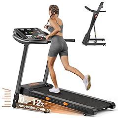 THERUN Folding Incline Treadmill