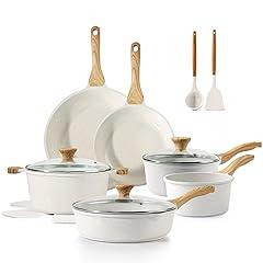 Sensarte Nonstick Ceramic Cookware Set 16-Piece