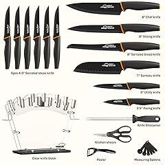 Amorston 22-Piece Kitchen Knife Set