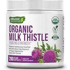 Organic Discounters Milk Thistle, 7500 mg, 280 Count
