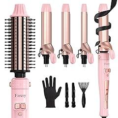 Farery Rotating Curling Iron & Brush Set
