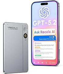 RECOLX AI Voice Recorder with App Control