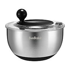 SveBake Stainless Steel Salad Spinner