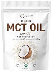 Micro Ingredients Organic MCT Oil Powder with Prebiotic Fiber