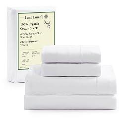 Lane Linen Organic Cotton Queen Sheet Set