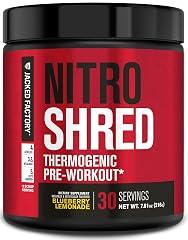 Jacked Factory Nitrosurge Shred Pre Workout Powder