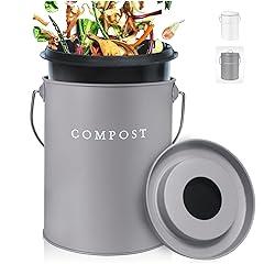 FINESSY Indoor Kitchen Compost Bin 1.3 Gallons