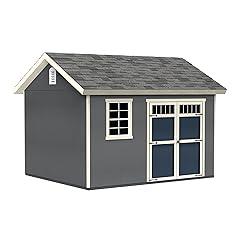 Beachwood 10x12 DIY Wooden Storage Shed with Floor