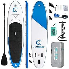 FunWater Ultra-Light Inflatable Paddleboard White & Blue