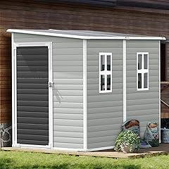 SELLERWE Resin Lean-to Storage Shed