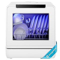Euhomy Portable Countertop Dishwasher, 8 Programs