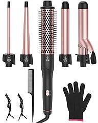 ANIEKIN Curling Iron Set with Ceramic Wands