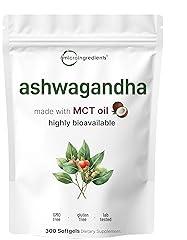 Ashwagandha 6,000mg Softgels with Coconut MCT and Black Pepper