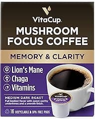 VitaCup Mushroom Coffee Pods - Focus & Immunity Boost