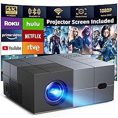 YOWHICK 20000LM 1080P WiFi Bluetooth Projector