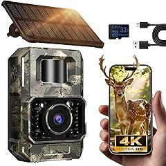 MAXDONE Solar WiFi Trail Camera 4K 64MP
