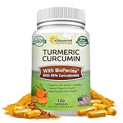 aSquared Nutrition Turmeric Curcumin 1300mg with BioPerine
