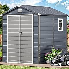 YITAHOME 6x6FT Outdoor Plastic Storage Shed
