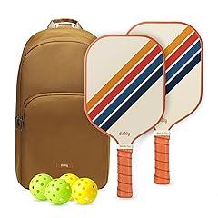Dinkly Pickleball Paddle Set Retro Twill