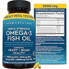 Viva Naturals Triple Strength Omega 3 Fish Oil