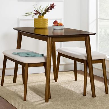 dining table and bench