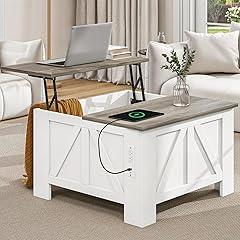 YITAHOME Farmhouse Lift Top Coffee Table