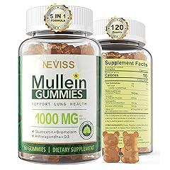 NEVISS Mullein Gummies for Immune and Respiratory Support