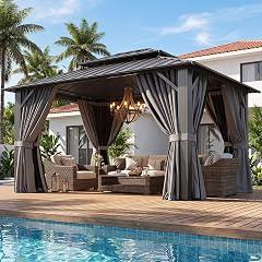 Aoxun 10x12 Hardtop Gazebo