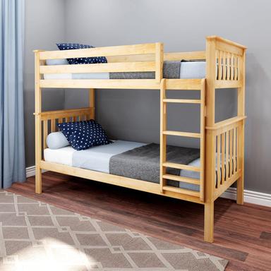 wood bunk bed