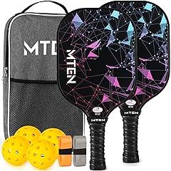 MTEN Pickleball Paddle Set Fiberglass Surface