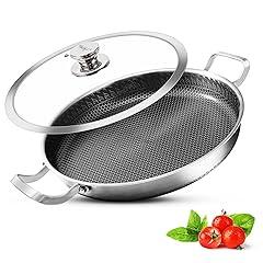 Vinchef Stainless Steel Skillet with Lid
