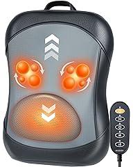 Musugy Shiatsu Rolling Back Massager with Heat