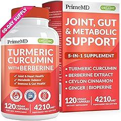 PrimeMD Turmeric Curcumin Supplement 5-in-1