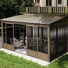 Domi Outdoor Living 10’ x 12’ Sunroom Gazebo