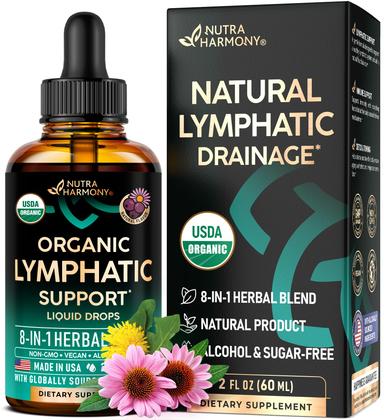 Lymphatic drainage supplements