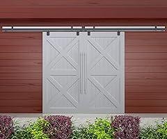 DIYHD 13FT Double Sliding Barn Door Hardware