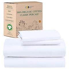 California Design Den Queen Organic Cotton Sheet Set